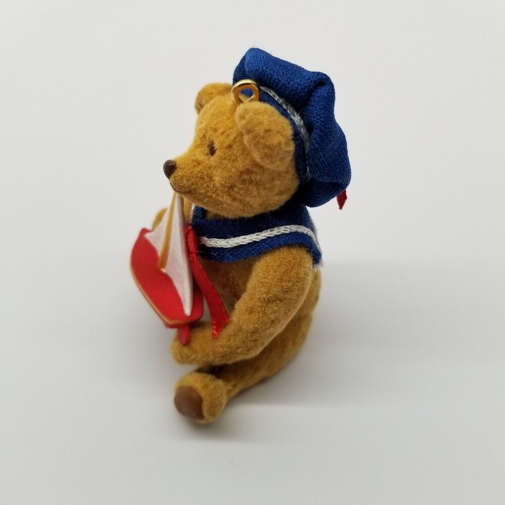 Vtg Hallmark Keepsake Ornament Sailor Bear Nautical Christmas, flocked 1997 NOS - Picture 5 of 7
